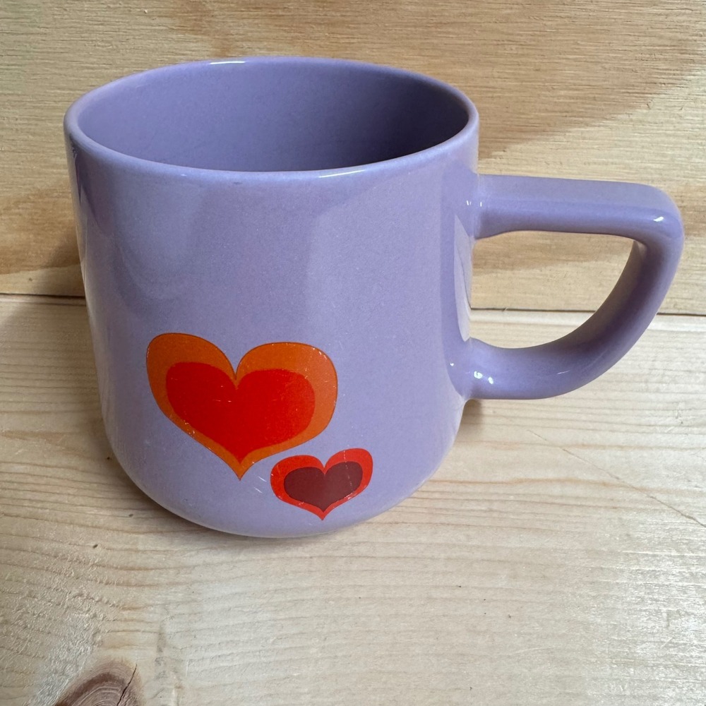 Starbucks 2018 Purple Heart Coffee Mug 12oz Ceramic Valentine BVD 18